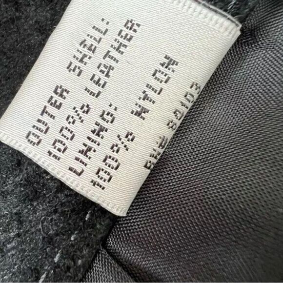 Vintage Black Suede Skirt leather Pencil Size 10 Back Slit P. B. Martin Goth - Picture 5 of 7